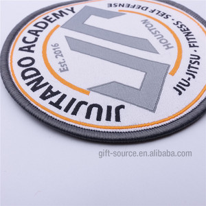 Pas cher ronde tissé <span class=keywords><strong>patch</strong></span> avec le fer sur le <span class=keywords><strong>dos</strong></span> - Product Image 3