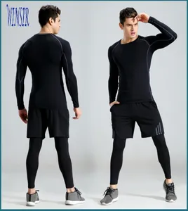 Men's cool dry tight Gear Compression Baselayer Long Sleeve Tops Athletic Sport Running Sports T-Shirt
