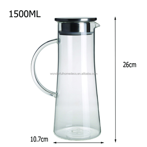 Jarra de Vidrio de 1.5 Litros (50 oz) con Tapa - Product Image 5
