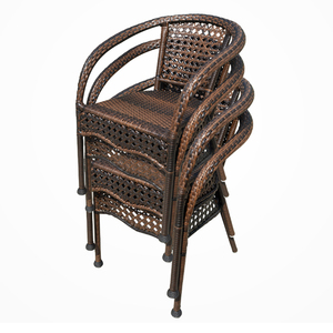 Mesa <span class=keywords><strong>de</strong></span> jardín silla al aire libre <span class=keywords><strong>de</strong></span> aluminio <span class=keywords><strong>de</strong></span> mimbre restaurante <span class=keywords><strong>juego</strong></span> <span class=keywords><strong>de</strong></span> comedor para <span class=keywords><strong>4</strong></span> - Product Image 6