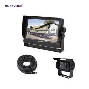 Approvisionnement d'usine U Support Modèle Écran Tactile 2 Canaux Entrée Vidéo Avec Pare-Soleil Vue Arrière Sauvegarde 7 pouces Voiture Camion Moniteur