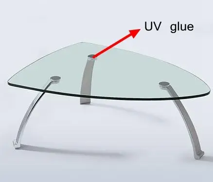 Adhésif en verre clair de Tableau en métal/résine UV/colle UV