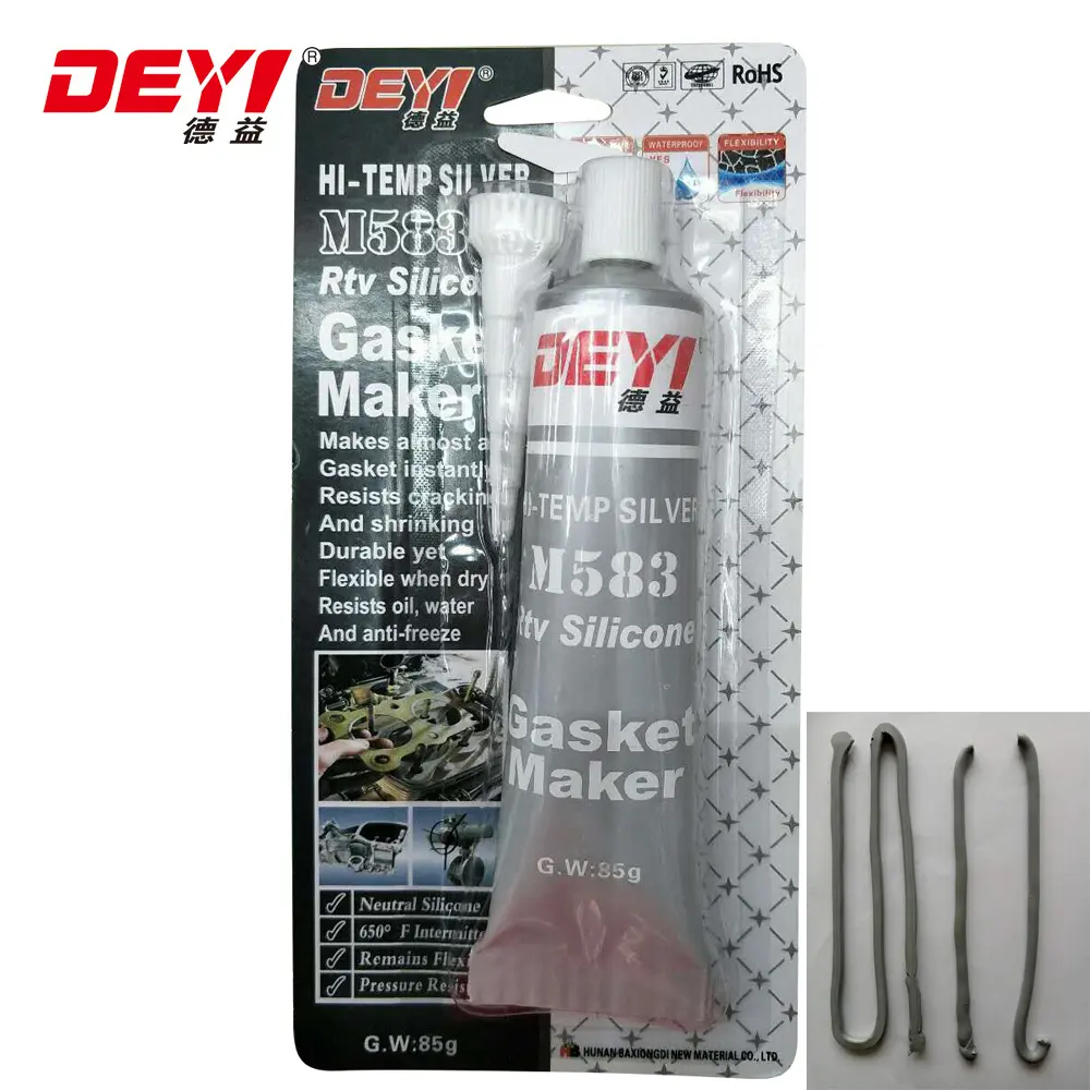 Grey RTV Silicone Gasket Maker cho xe hơi, trung tính nhiệt độ cao Gasket Maker & RTV Silicone sealant