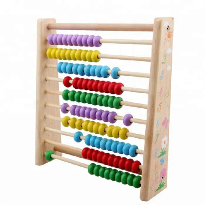 wooden abacus ,wooden frame counter kids abacus toys