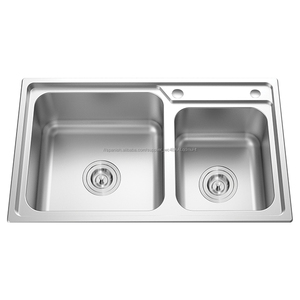 7003 <span class=keywords><strong>tipos</strong></span> de fregadero de la cocina, fregadero de la cocina de <span class=keywords><strong>dos</strong></span> cuencos, lavabos dobles de buena calidad - Product Image 1