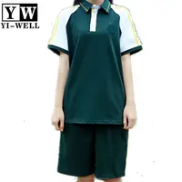 Logo personalizzato Cina polo t shorts sport per adulti uniformi design middle school uniform