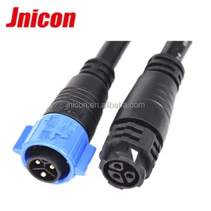 Jnicon M19 push lock waterproof 15amp 3 pin connector