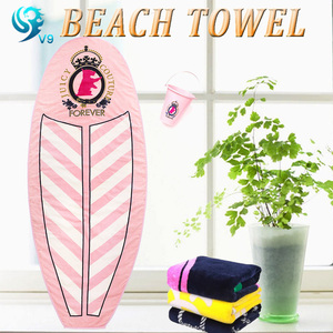 100% Cotton Velour Hoạt Tính In Tùy Chỉnh Hình Dạng Khác Nhau Quan Tài Khăn Bãi Biển - Product Image 2
