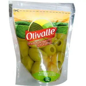 Custodie in Stand-up personalizzabili a prova di umidità in PE e PVC stampate per alimenti Ziplock sacchetti Snack frutta Snack confezione plastica