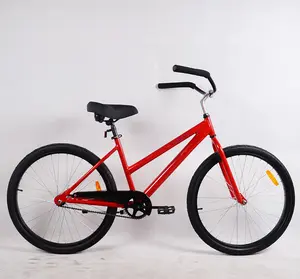 26 inch aluminum alloy 6061 frame single speed cruiser bicycle for beach bike