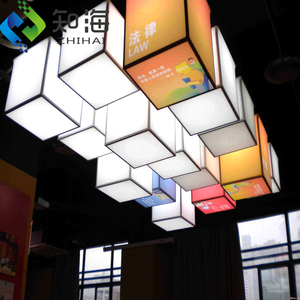 Zhihai ไฟเพดานรูปใบไม้ที่ไม่เหมือนใครเพดานพีวีซีโฆษณาที่มีคุณภาพสูงหรี่แสงได้อั<span class=keywords><strong>จ</strong></span>ฉริยะ - Product Image 2