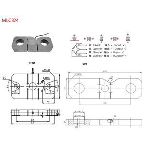 Capteur de force de cellule de charge de <span class=keywords><strong>tension</strong></span> de machine d'essai de <span class=keywords><strong>tension</strong></span> d'échelle de grue MLC324 300 tonnes - Product Image 5