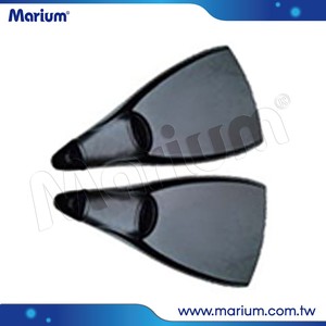 Aletas de Buceo de la Mejor Calidad, de PVC y Goma, con Pala Larga, Drenaje Rápido, Color Negro y Naranja - Product Image 2
