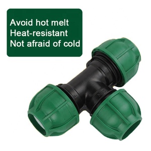 PE Quick <strong>Connection</strong> <strong>Three</strong> - <strong>Way</strong> PE Quick <strong>Connection</strong> Fittings Self - Supplied Water <strong>Pipe</strong> Fittings - Product Image 1