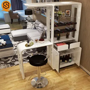 Elegant <strong>White</strong> Wine Display <strong>Cabinet</strong> Solid Surface Living Room Shoes <strong>Cabinets</strong> <strong>Storage</strong> <strong>Cabinet</strong> - Product Image 1