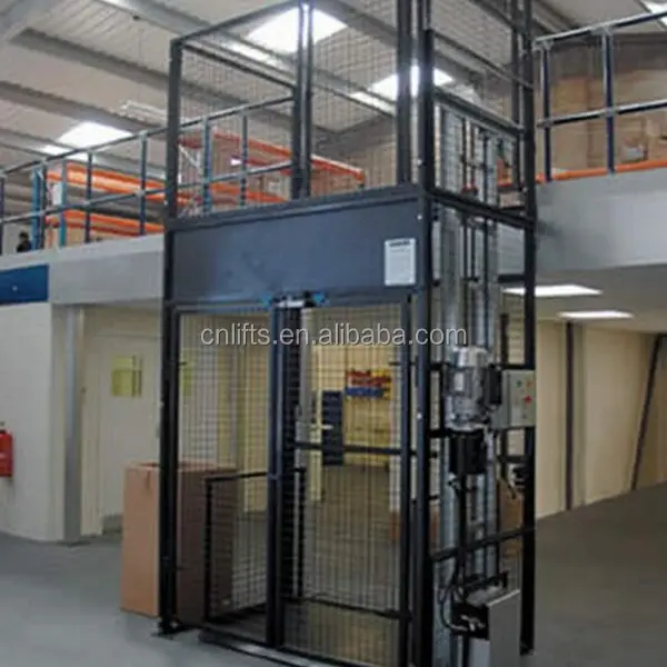 hydraulic goods lift warehouse cargo lift