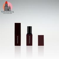 Tube de bâton à lèvres carré écologique personnaliser les couleurs vide balle Chapstick conteneur ABS plastique givré baume à lèvres étiquettes d'emballage