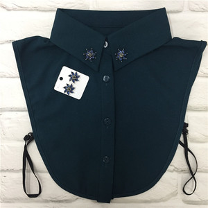 Blusa <span class=keywords><strong>de</strong></span> solapa con cuello falso para mujer, Collar desmontable informal, accesorios <span class=keywords><strong>de</strong></span> ropa para mujer, <span class=keywords><strong>camisa</strong></span>, Collar y pendientes falsos - Product Image 3