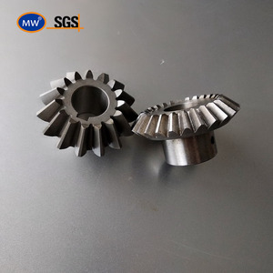 Tùy chỉnh <span class=keywords><strong>CNC</strong></span> gia công thép carbon nhỏ xoắn ốc Góc thẳng bánh răng côn với chế biến hobbing cho các bộ phận - Product Image 4