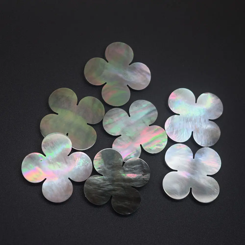 Wholesale Four Leaf Clover Natural Black Mother of Pearl