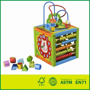 Perle <span class=keywords><strong>Labyrinthe</strong></span> En Bois Activité <span class=keywords><strong>Cube</strong></span> - Product Image 1