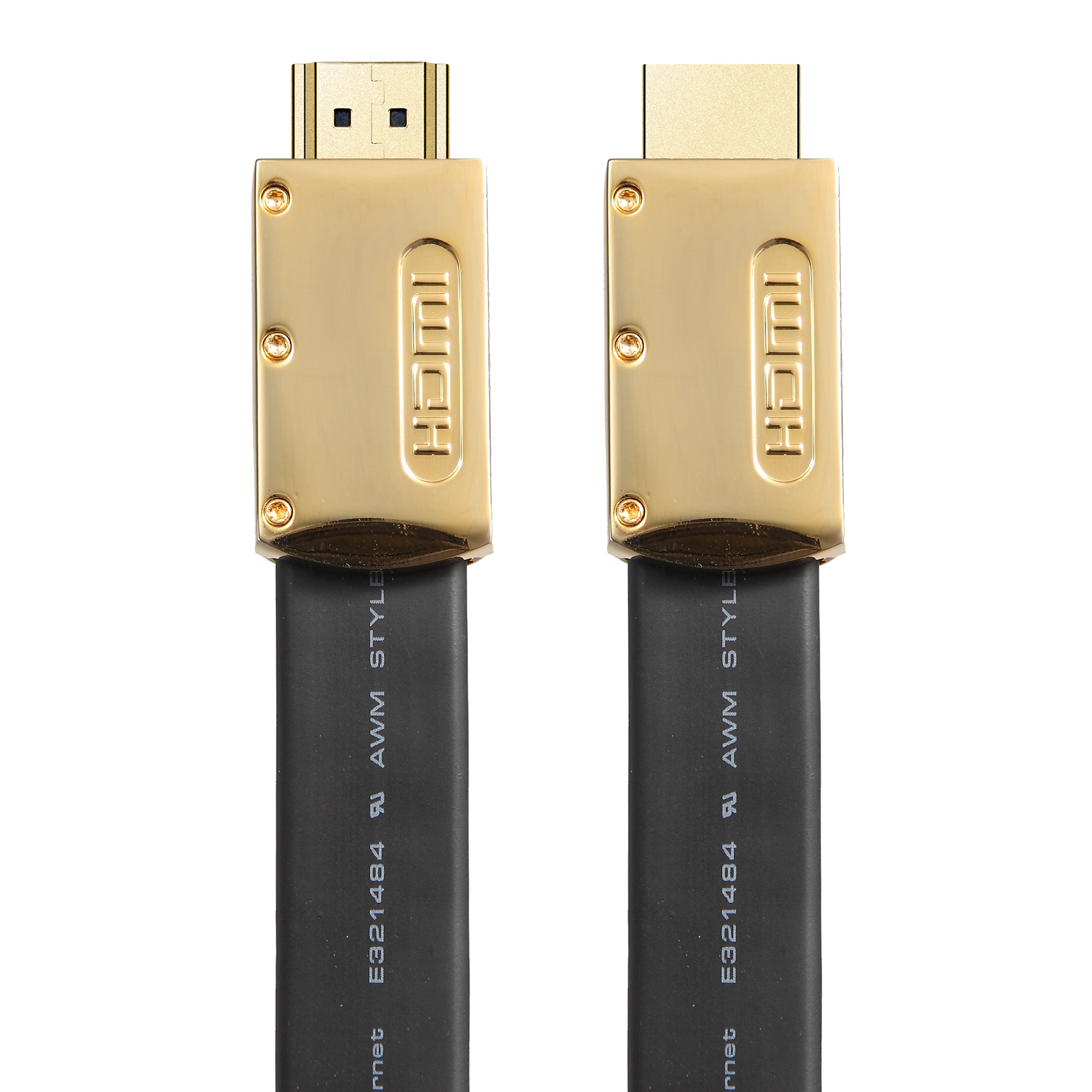 Премиум тонкий кабель из цинкового сплава с металлическим корпусом 2m5m10m15m 3D 1080P 2160P 4K плоский HDMI-кабель