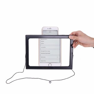 <span class=keywords><strong>Loupe</strong></span> pliable pleine page A4, <span class=keywords><strong>loupe</strong></span> géante 3X mains libres <span class=keywords><strong>avec</strong></span> lumière LED <span class=keywords><strong>pour</strong></span> la lecture - Product Image 2