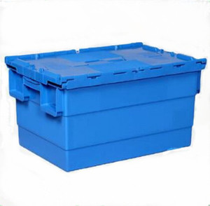 אירו קופסות כחול פלסטיק אחסון Stackable מתכנס מכולות תיבת ארגזי - Product Image 1