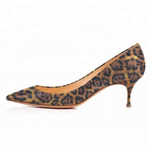 Pointy Toe Pumps Office <strong>Shoes</strong> <strong>Kitten</strong> <strong>Heels</strong> Genuine Leather <strong>Shoes</strong> - Product Image 2