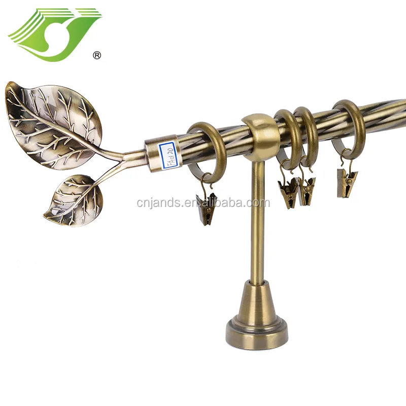 Cortina com folhas finial estilo D-S0016, acessórios decorativos