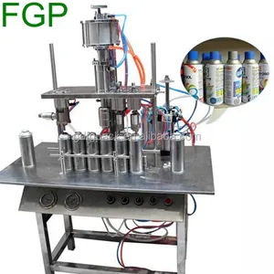 Spray Paint Aerosol Tin Can Filling Machine