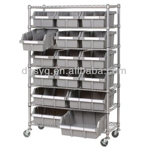 เชิงพาณิชย์ถังขยะชั้นวางกลิ้งชั้นวาง7ชั้นเก็บ22ช่อง - Product Image 2