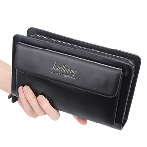 Baellerry 2019 Nuovo Grande Capacità Multi-funzione Doppia Cerniera Frizione Portafoglio Per Gli Uomini Con La Maniglia Della Cinghia, maschio Lungo Sacchetto Del Telefono - Product Image 1