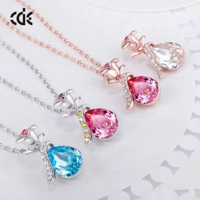 Women Design Necklace New Design Chinese Gold Fashion Women Flower Rose Jewelry Necklace