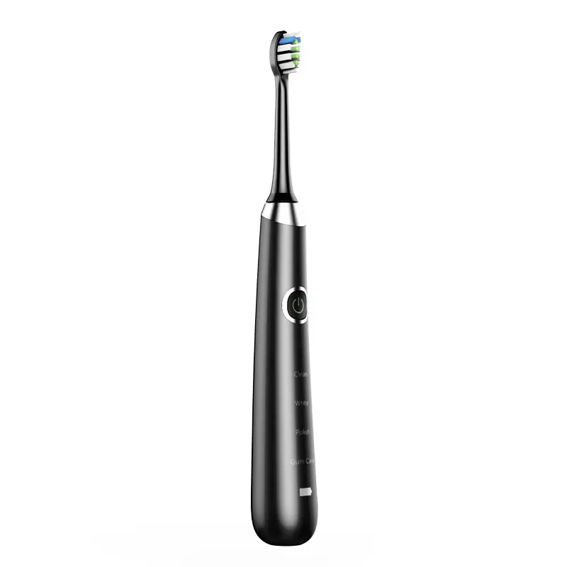 Escova de dente elétrica ipx7 recarregável, patenteada, à prova d' água, branca, sônica, para adultos