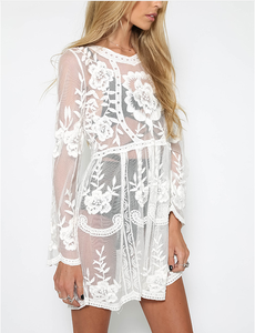 2024 verano moda flor vestido encaje Sexy Bikini blusa - Product Image 6