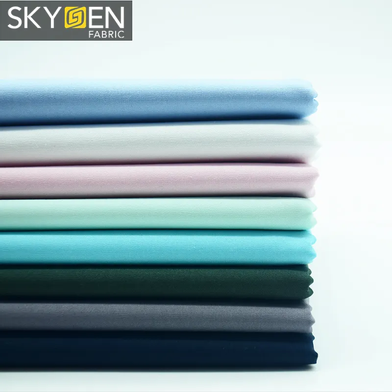 Skygen meilleurs produits de vente peigné tissé satin textile japonais 100% tissu en voile de coton