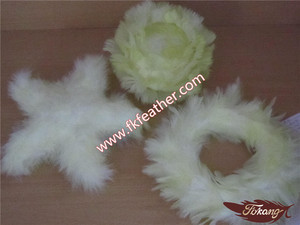 Artículos Más Vendidos Pavo Pluma De Bola De Plumas Flor de Plumas Rosas Con <span class=keywords><strong>Estrella</strong></span> De Navidad Y Decoraciones de <span class=keywords><strong>La</strong></span> Boda - Product Image 6