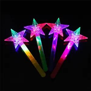 Heißer Führenden Stern Kinder Crown Stern Schmetterling Mond Licht Up Luminous Shiny Bling LED Magic Stick Geschenke Interagieren Spielen Spiel spielzeug