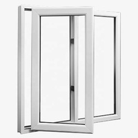 Ventana Abatible de PVC Insonorizada y Económica con Vidrio Templado, Estándar Europeo y 10 Años de Garantía para Uso en Casas de Campo