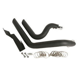 Bouclier thermique d'échappement de coups courts décalés de XF2906C10-B pour Harley Sportster XL 883 1200 04-13 - Product Image 3