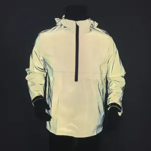 Высокая видимость на открытом воздухе модная нейлоновая тафта Ультра мягкий светоотражающий логотип спортивные куртки с капюшоном для детей