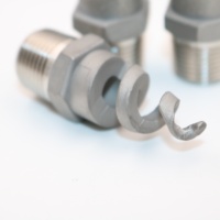 Boquilla de pulverización giratoria de PVC o PP, espiral de agua de cono completo