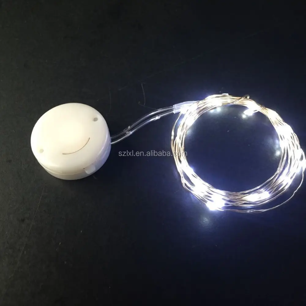술장수 철사 차가운 백색 번쩍이는 LED 화병 훈장을 위한 마이크로 요정 빛./LED 번쩍이는 마이크로 끈 빛