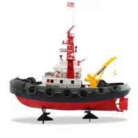 Радиоуправляемые игрушки большого размера 3810 с дистанционным управлением, пожарная морская буксировочная лодка