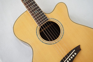 China Aiersi Fan Fret Design Solid Top chitarra acustica - Product Image 5
