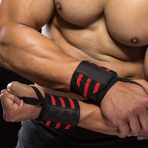 Sabuk Penopang Pergelangan Tangan Kustom Dapat Diatur, Sabuk Pelindung Latihan Pergelangan Tangan Pita Keringat Penjepit Angkat Beban Pergelangan Tangan - Product Image 5