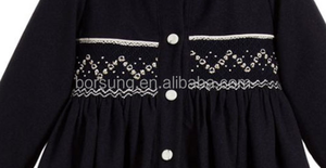 الصين صنع ملابس الأطفال الأزياء الفساتين بيبي الفتيات كم طويل فستان فضفاض من الخريف والشتاء - Product Image 4