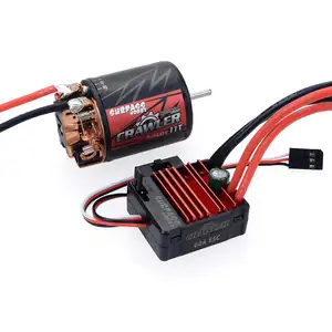 Rocket 540 11T brushed Motor 5 slot + 60A brushed ESC for 1/10 Off-Road Rock Crawler Climbing