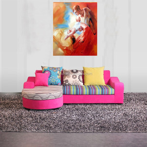 Pittura a olio 100% fatta a mano del famoso pittore su tela di danza maschile femminile ritratto decorazione della parete per il soggiorno - Product Image 4